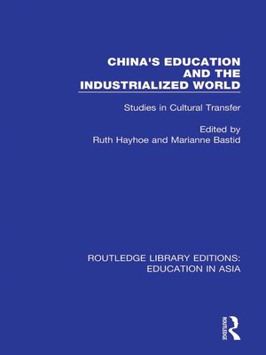 cover image of China's Education and the Industrialised World